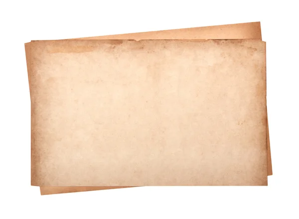 Κοντινό πλάνο της ένα παλιό χαρτί σε άσπρο φόντο — Φωτογραφία Αρχείου