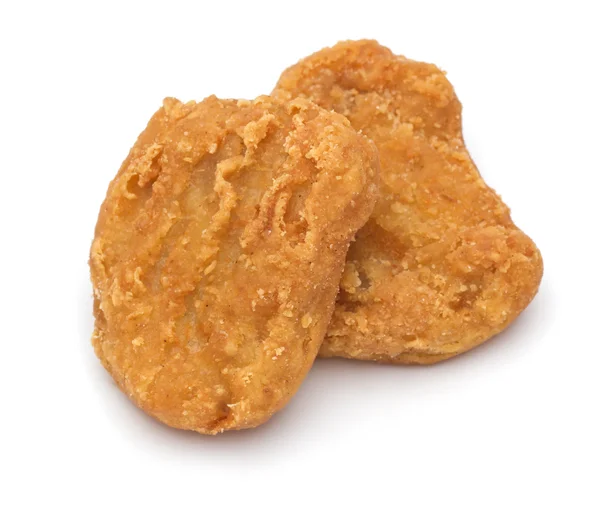 Nuggets z kurczaka na białym tle para — Zdjęcie stockowe
