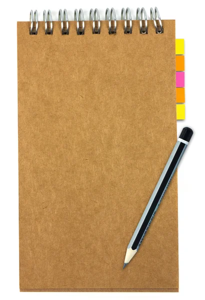 Recycled paper notebook — Stock Photo, Image