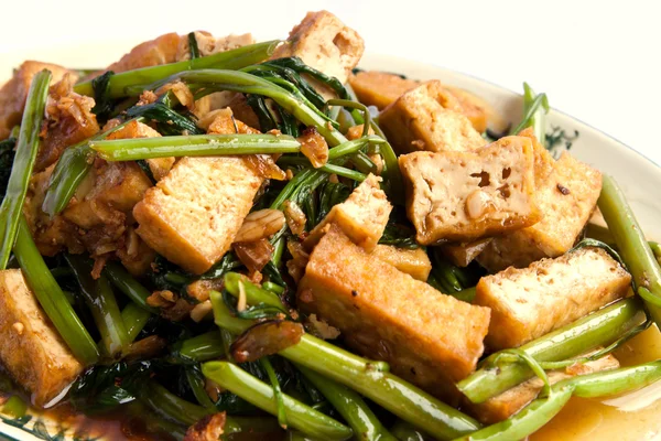 Delicioso vegetariano chino con cuajada de frijol — Foto de Stock