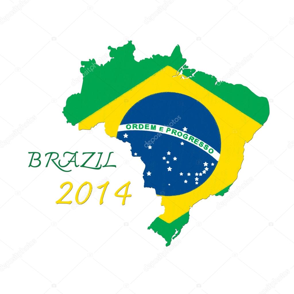brazil map flag
