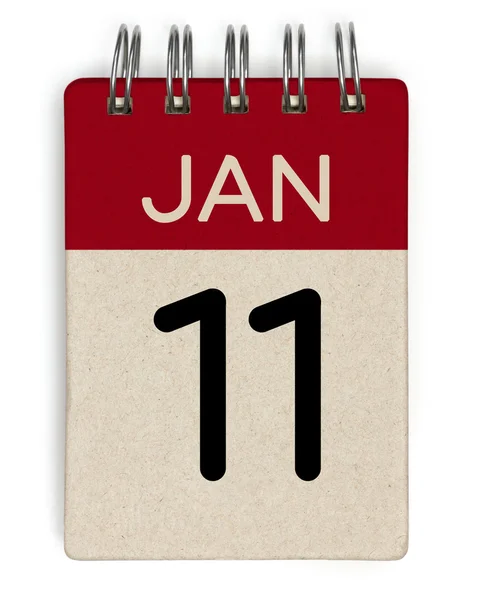 11 jan calendar — Stock Photo, Image