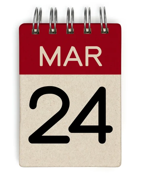 24 mar calendario — Foto Stock
