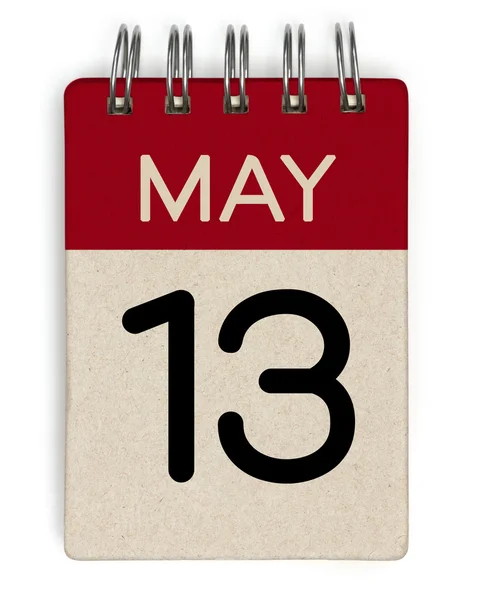 13 de mayo calendario —  Fotos de Stock
