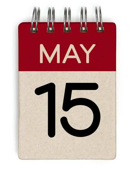 15 de mayo calendario —  Fotos de Stock