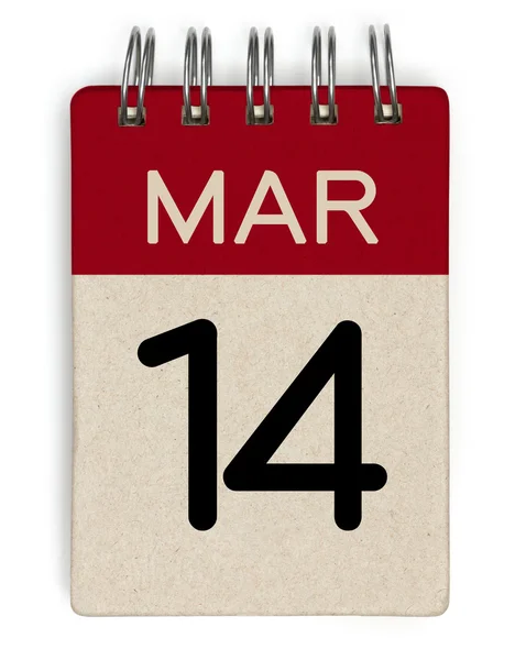 14 mar calendar — Stock Photo, Image