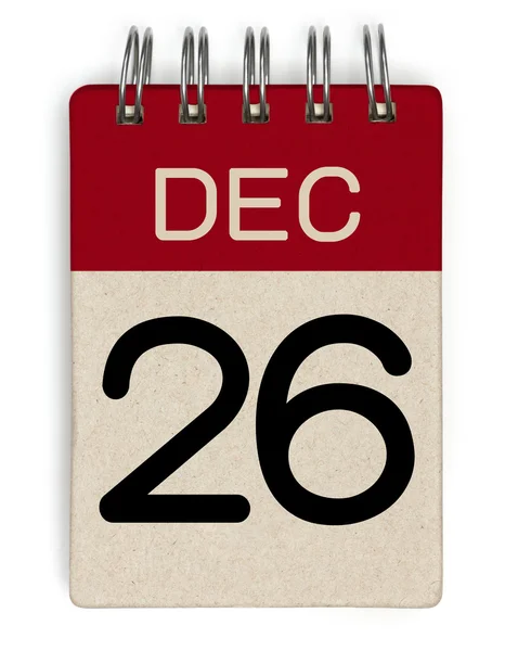 26 dec calendario — Foto Stock