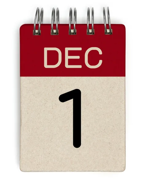 Kalender vom 1. Dezember — Stockfoto