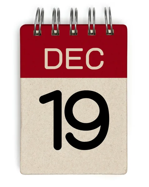 12 月のカレンダー — ストック写真