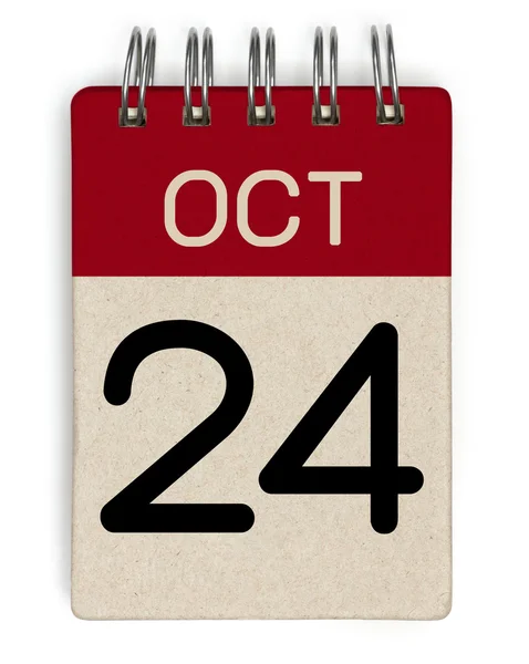 Kalender vom 24. Oktober — Stockfoto