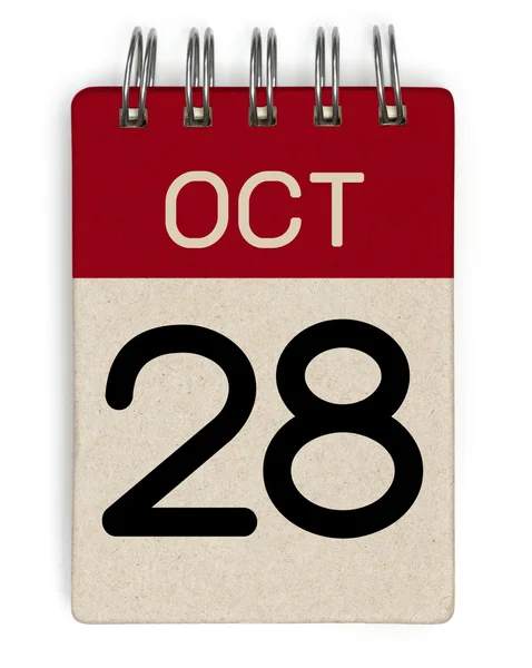 Oct calendar — Stock Photo, Image