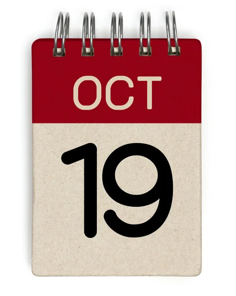 Október calendar — Stock Fotó
