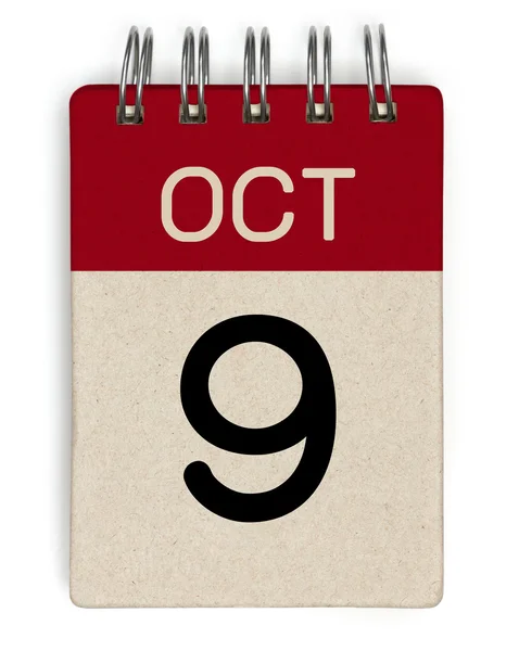 Oct calendar — Stock Photo, Image