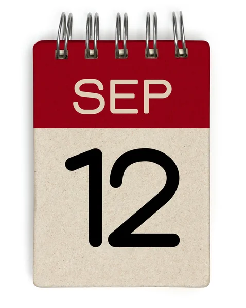 Szeptember calendar — Stock Fotó