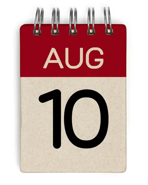 Aug-Kalender — Stockfoto