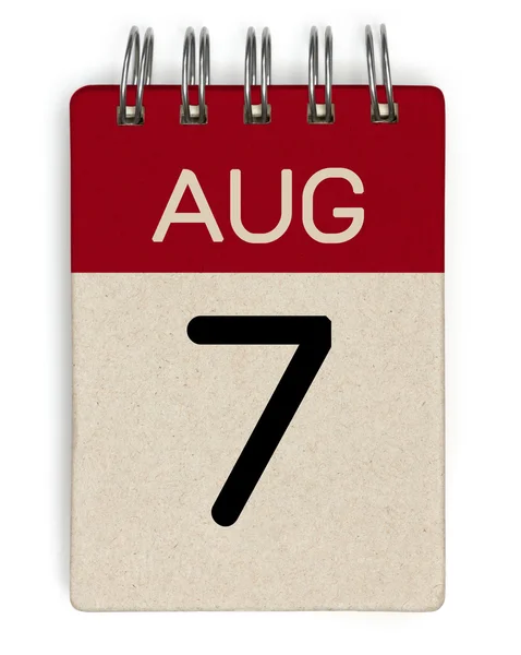 Aug calendario — Foto Stock