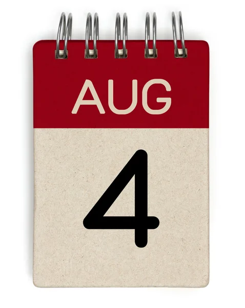 Aug calendar — Stock Photo, Image