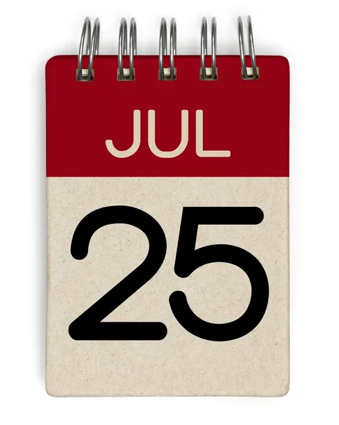 July calendar — Stock Photo, Image