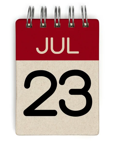 Juli kalender - Stock-foto