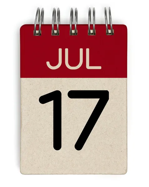 July calendar — Stock Photo, Image