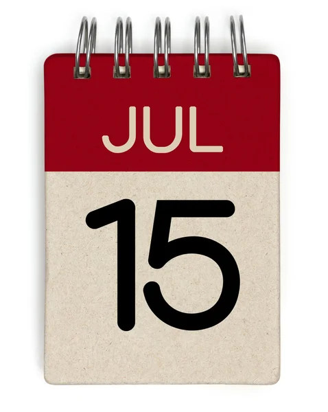 Kalendarz lipca — Zdjęcie stockowe
