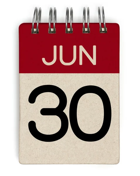 Juni-Kalender — Stockfoto