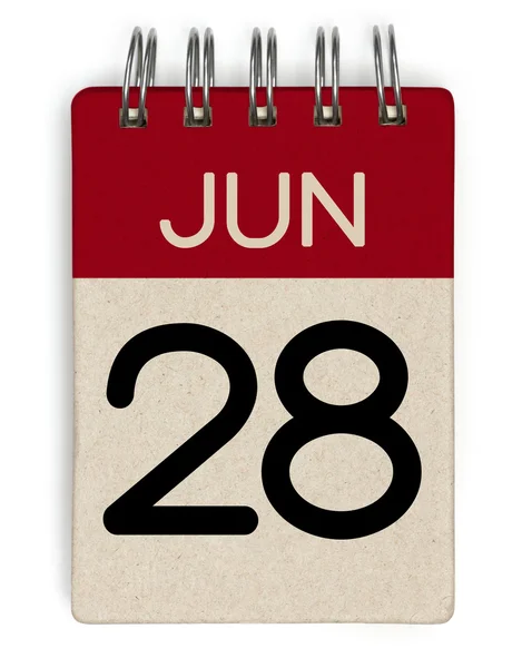 Juni-Kalender — Stockfoto