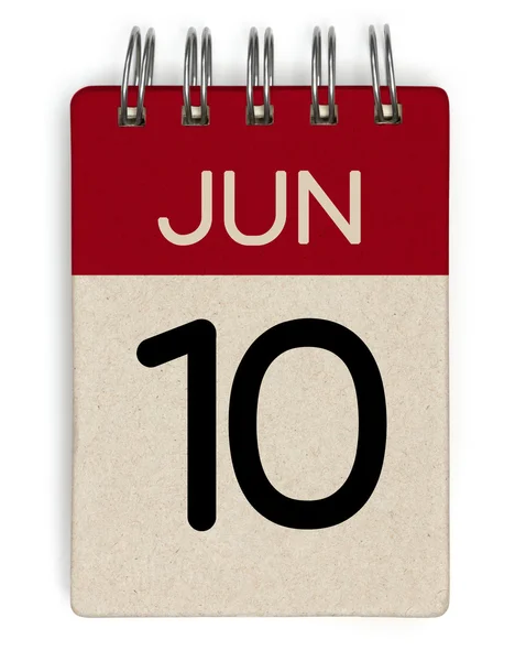 Június calendar — Stock Fotó