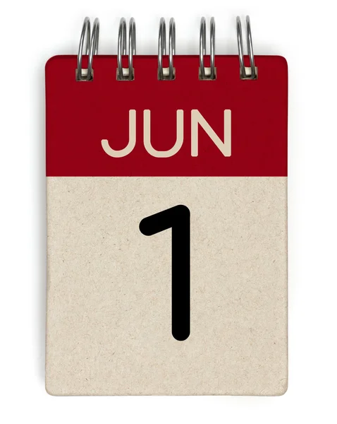 Juni-Kalender — Stockfoto