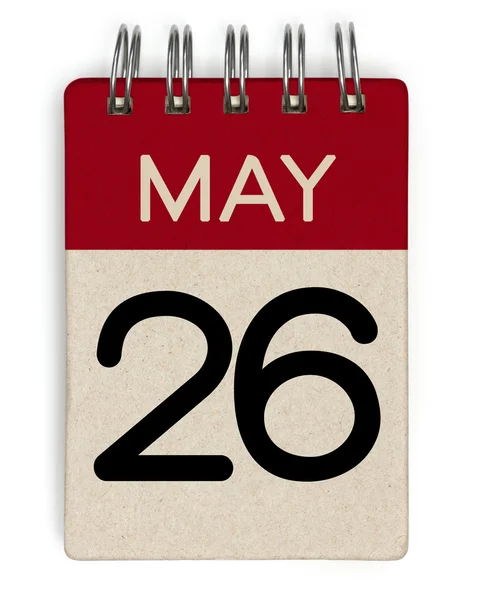 26 may calendar — Stock Photo, Image