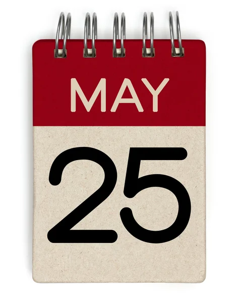 25 may calendar — Stock Photo, Image