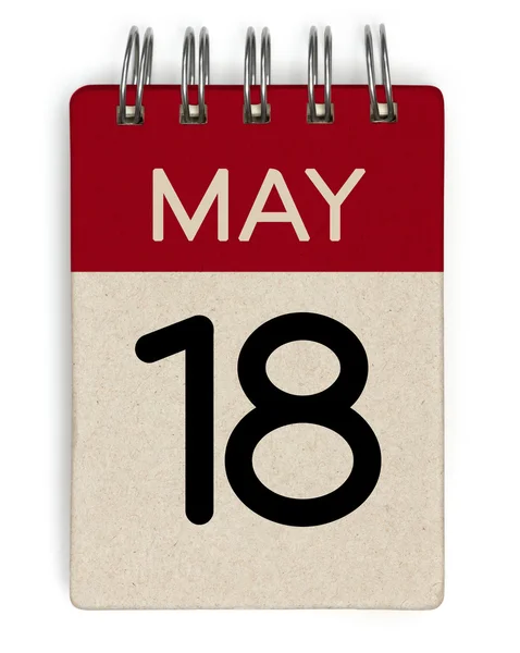 18 de mayo calendario —  Fotos de Stock