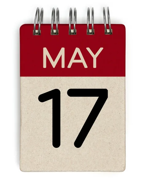 17 may calendar — Stock Photo, Image