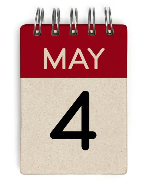 4 may calendar — Stock Photo, Image