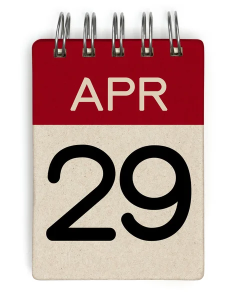 29 apr calendar — Stock Photo, Image