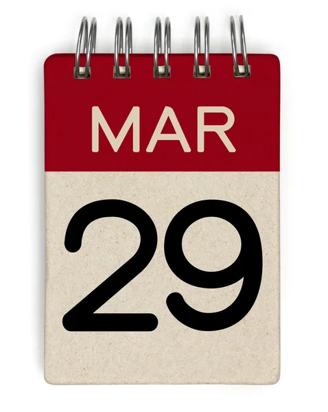 29 mars calendrier — Photo