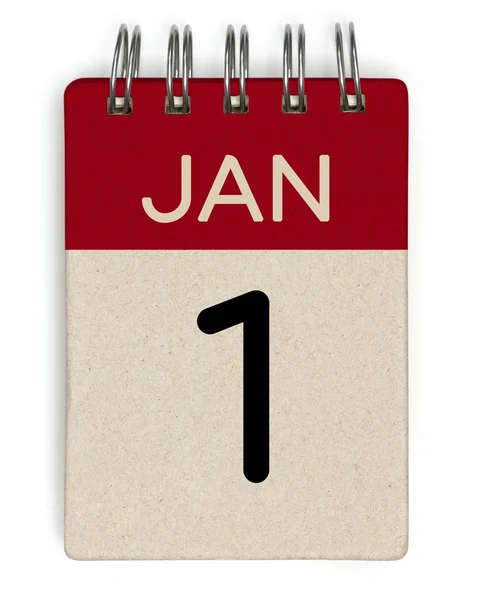 1 gennaio calendario — Foto Stock