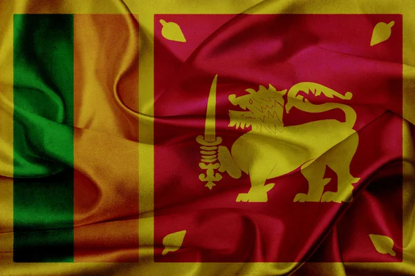 スリランカ グランジ旗 — ストック写真