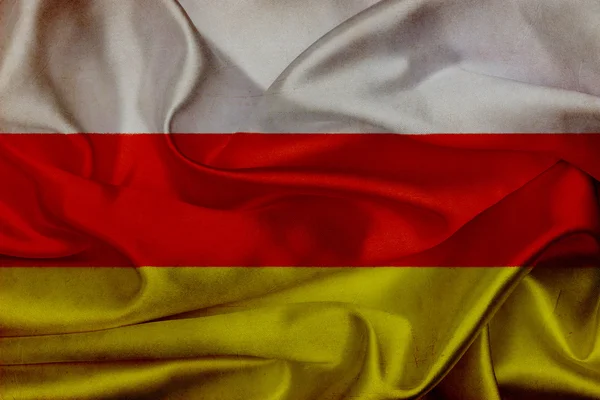 Integetett zászló Dél Oszétia grunge — Stock Fotó