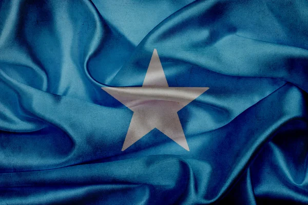 Somalie Grunge agitant le drapeau — Photo