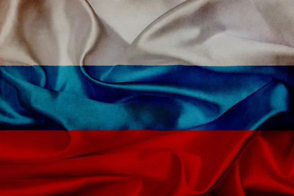 Ryssland viftande flagga — Stockfoto