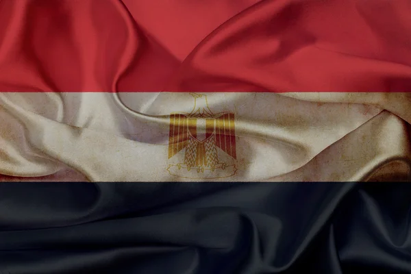 Egitto grunge sventola bandiera — Foto Stock