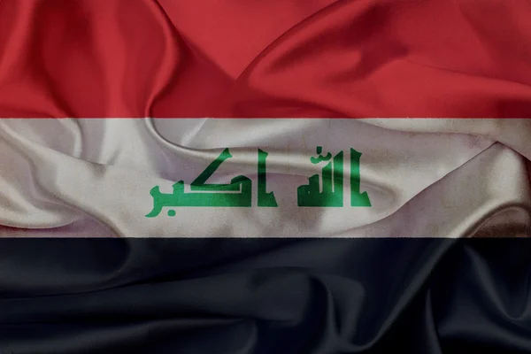 Irak grunge wuivende vlag — Stockfoto