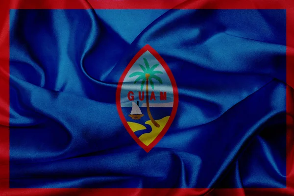 Guam Grunge schwenkt Flagge — Stockfoto