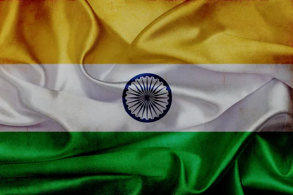 India grunge ondeando bandera — Foto de Stock