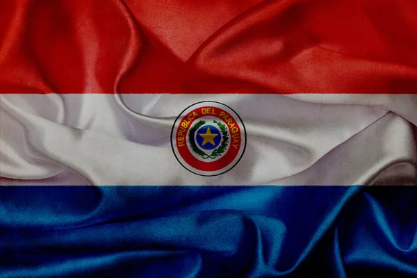 Paraguay grunge waving flag — Stock Photo, Image