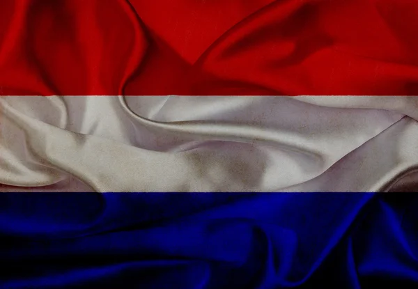 Holanda grunge acenando bandeira — Fotografia de Stock