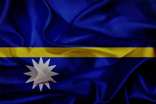 Nauru grunge viftande flagga — Stockfoto