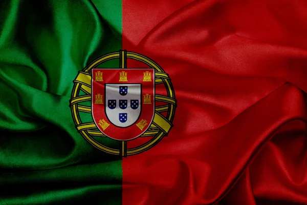 Portugal grunge wuivende vlag — Stockfoto