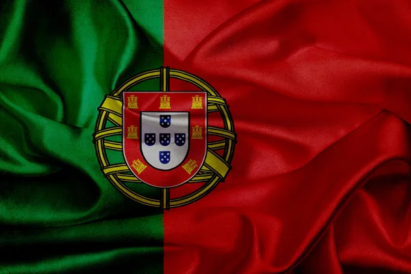 Portugal grunge viftande flagga — Stockfoto